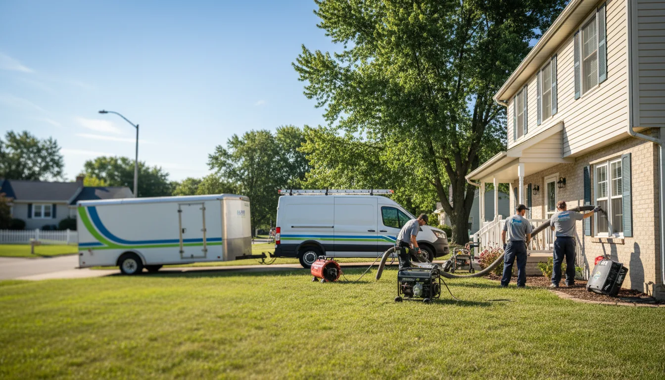 Flooded Basement Restoration And Cleanup With Repair in New Haven, IL near me